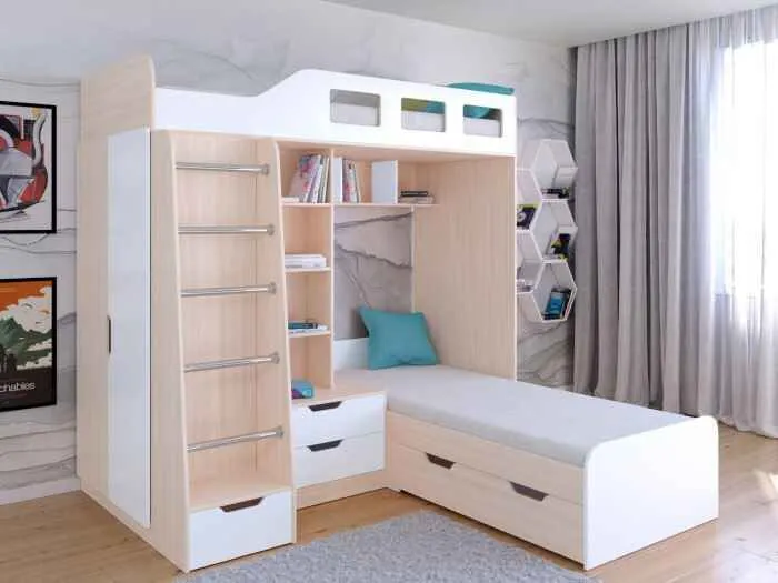 Wooden bed for children