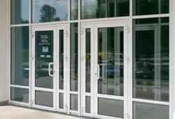 Prefabricated door frame made of aluminum